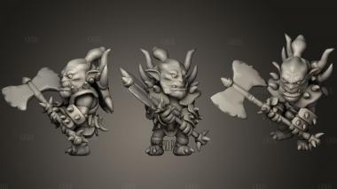 Orc Chieftain stl model for CNC